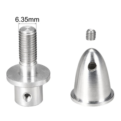 Harfington Uxcell RC Plane Airplane Spinner 6.35mm Shaft Motor Propeller Adaptor Pack of 4 PCS (3.17mm)