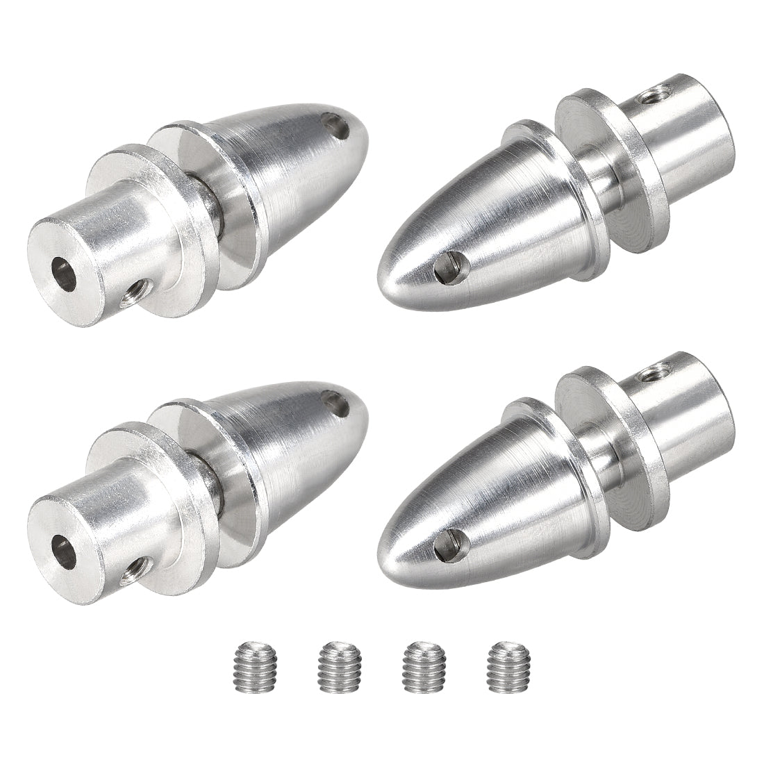 uxcell Uxcell RC Plane Airplane Spinner 6.35mm Shaft Motor Propeller Adaptor Pack of 4 PCS (3.17mm)