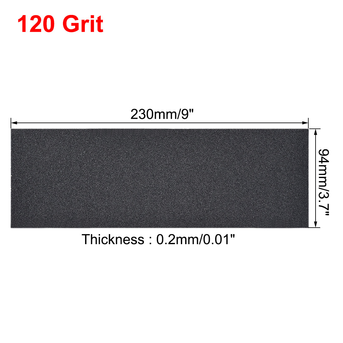 uxcell Uxcell Waterproof Sandpaper, Wet Dry Sand Paper Grit of 120, 9 x 3.7inch 15pcs