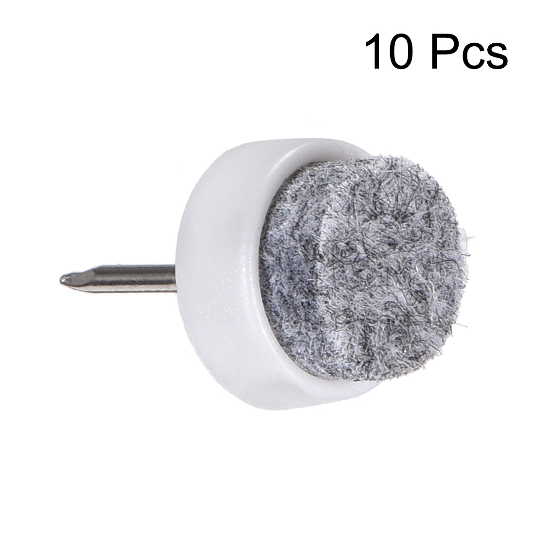 uxcell Uxcell Nail On Furniture Felt Pads Glide Chair Table Leg Protector 14mm Dia White 10pcs