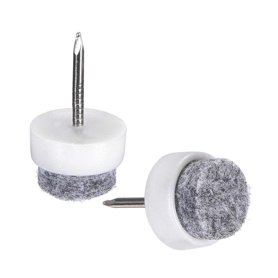 uxcell Uxcell Nail On Furniture Felt Pads Glide Chair Table Leg Protector 14mm Dia White 10pcs