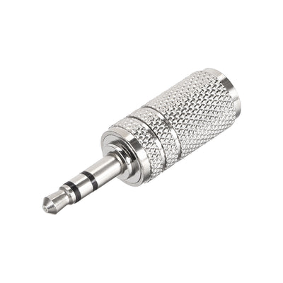 Harfington Uxcell 3.5mm Male to 2.5mm Female Stereo Audio Video Adapter Converter Zinc Alloy 4pcs