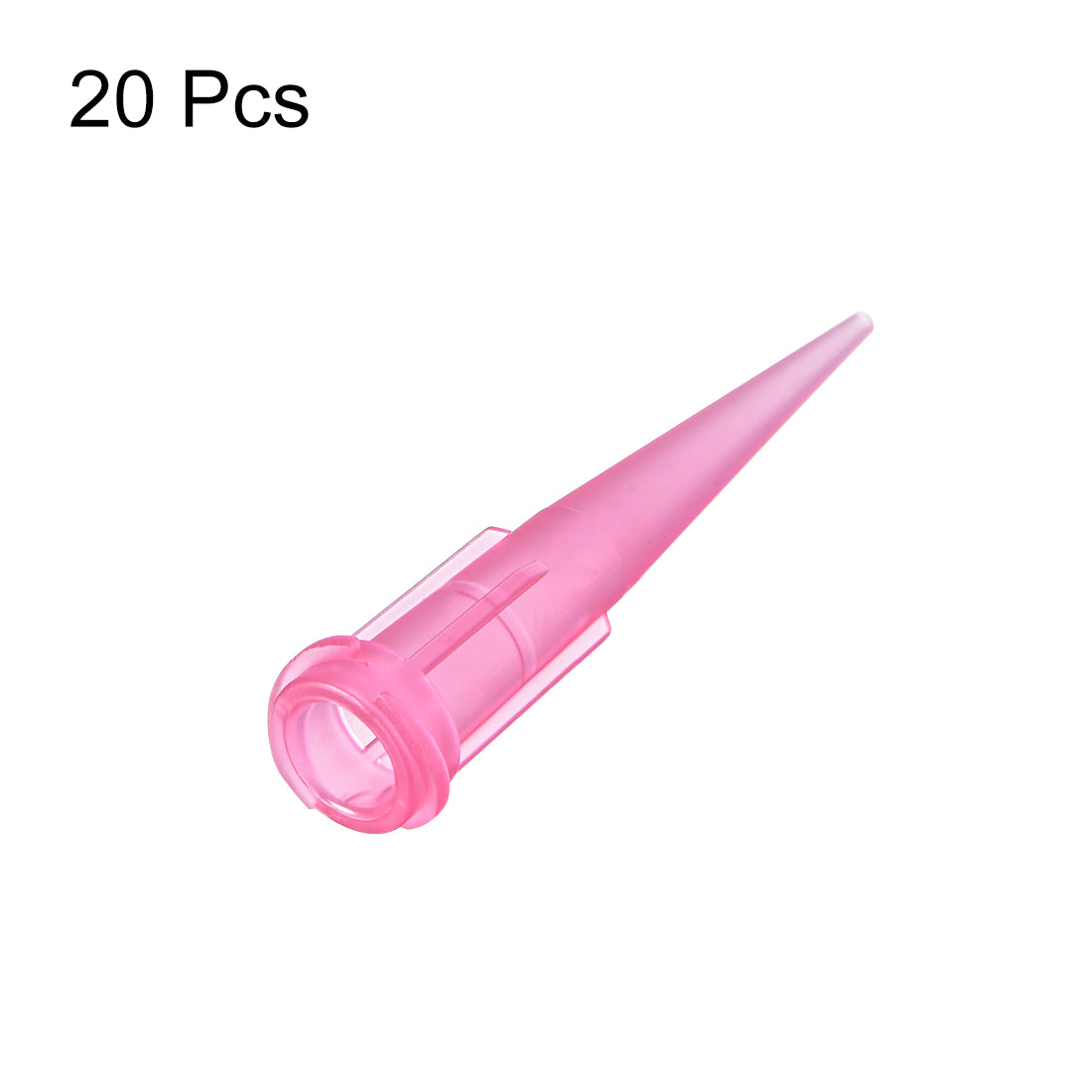 uxcell Uxcell Industrial Blunt Tip Tapered Dispensing Fill Needle 20ga X 1.26" Pink 20pcs