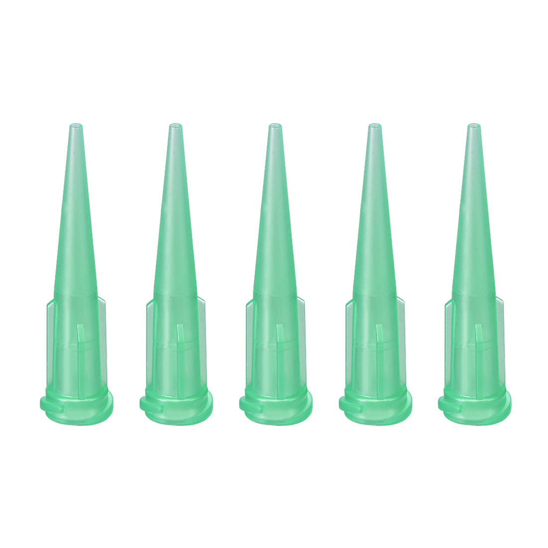 uxcell Uxcell Industrial Blunt Tip Tapered Dispensing Fill Needle 18ga X 1.26" Green 5pcs