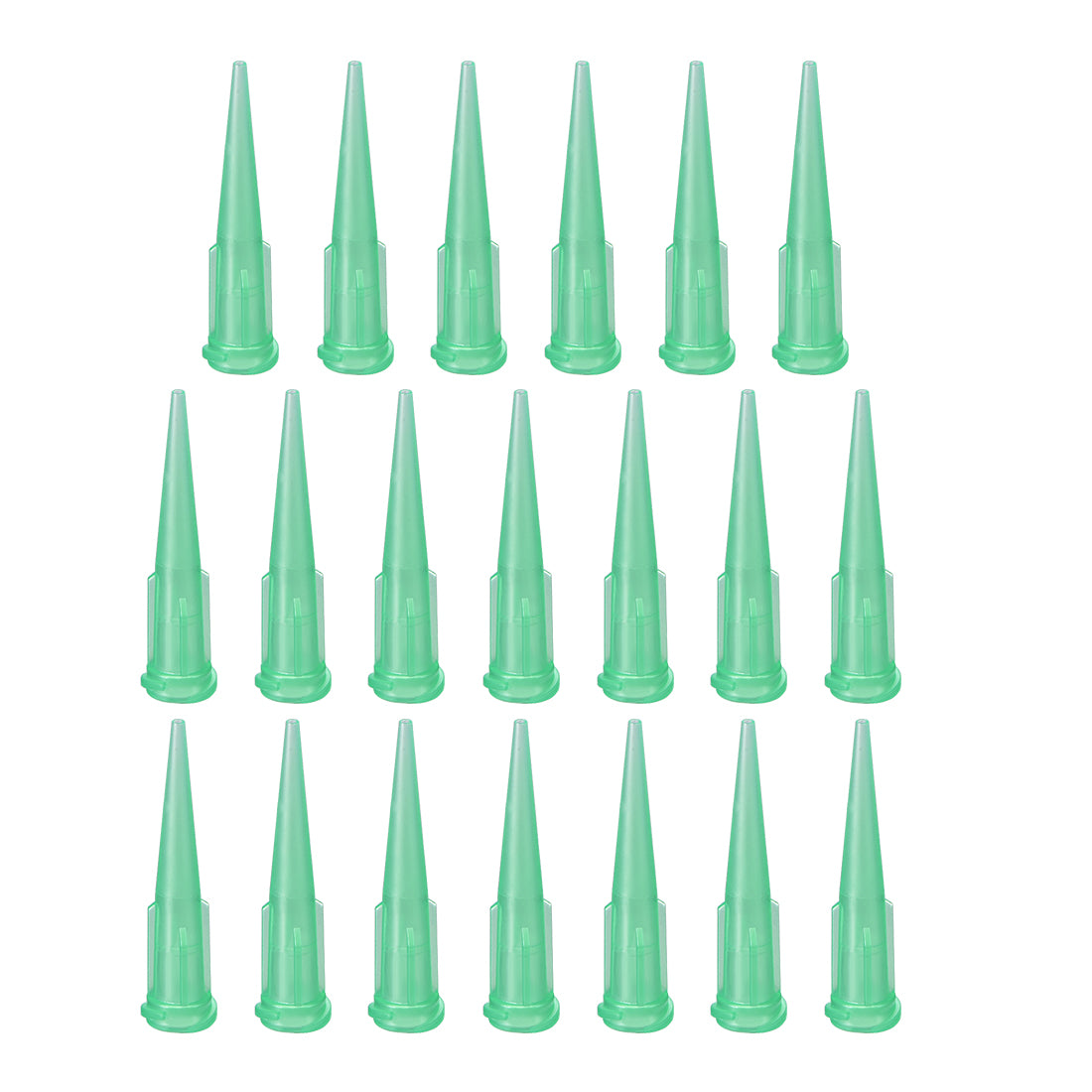 uxcell Uxcell Industrial Blunt Tip Tapered Dispensing Fill Needle 18ga X 1.26" Green 20pcs