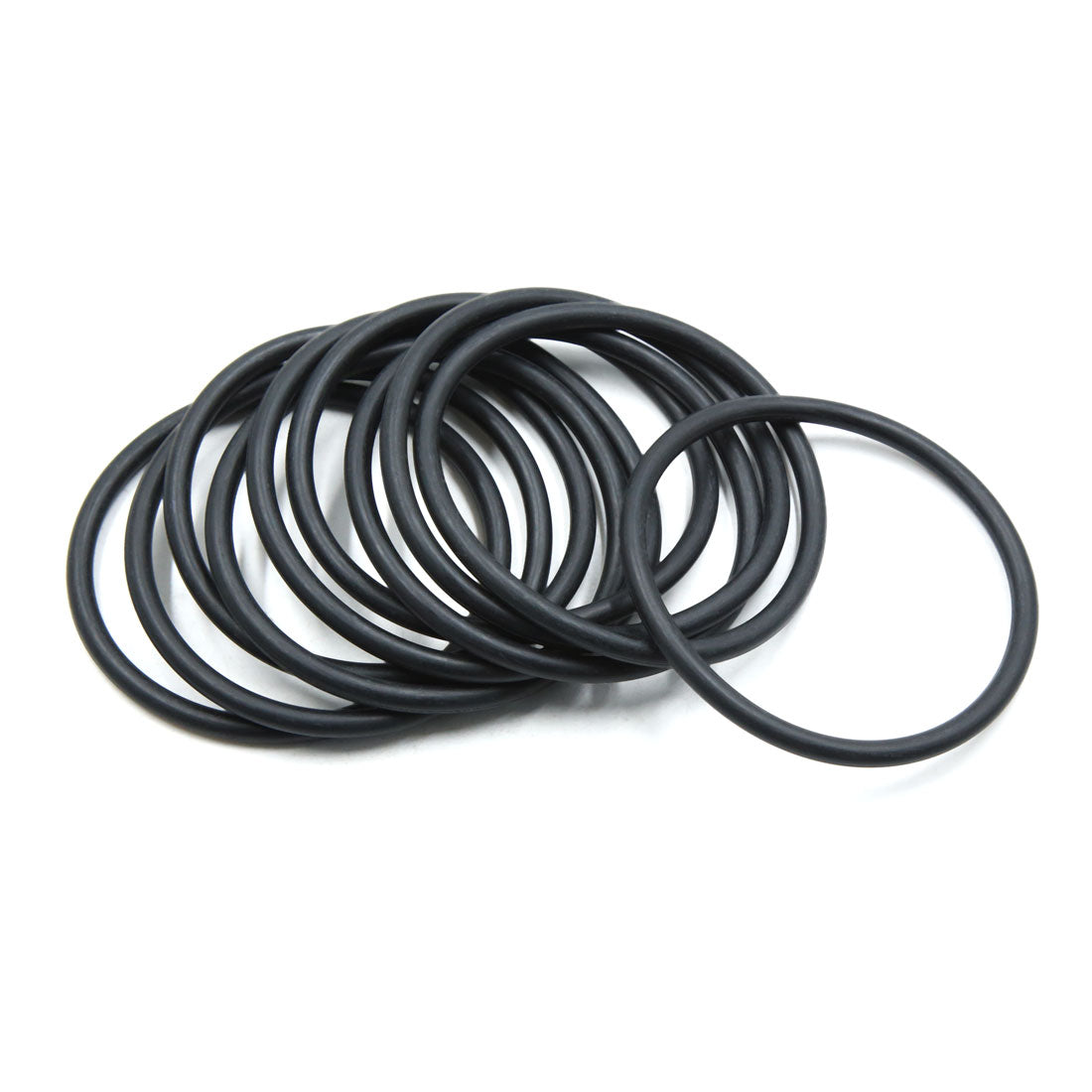 Harfington 10pcs Black NBR O-Ring Seal Gasket Washer 75mm x 5.3mm