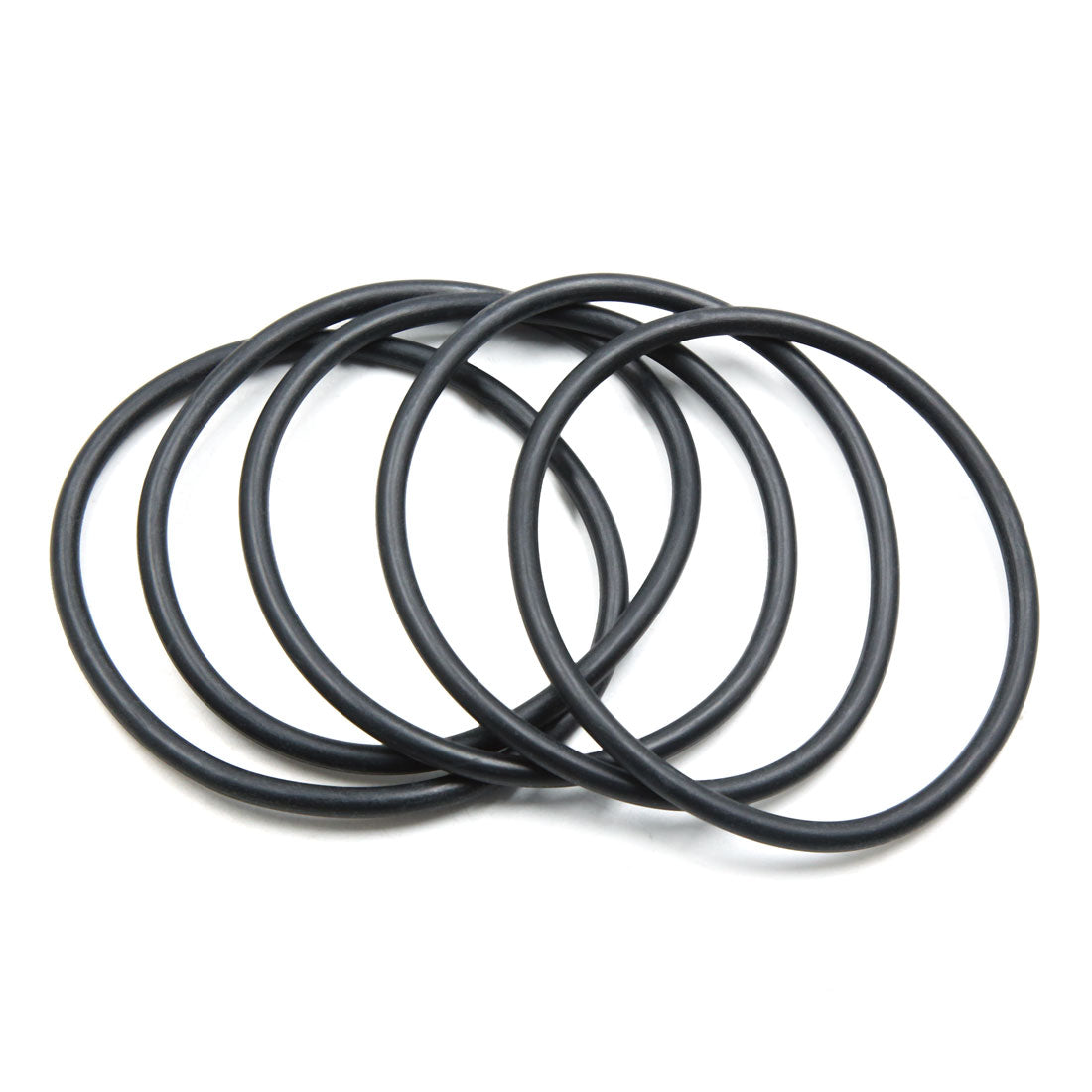 Harfington 5pcs Black NBR O-Ring Seal Gasket Washer 90mm x 5.3mm