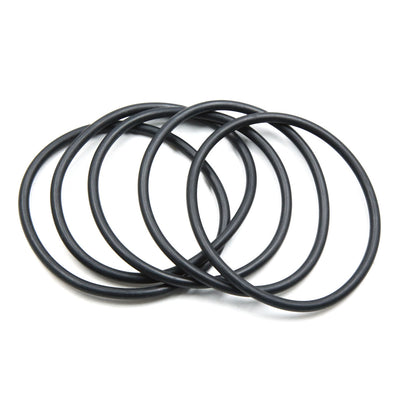 Harfington 5pcs Black NBR O-Ring Seal Gasket Washer 90mm x 5.3mm