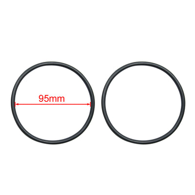Harfington 10pcs Black NBR O-Ring Seal Gasket Washer 95mm x 5.3mm