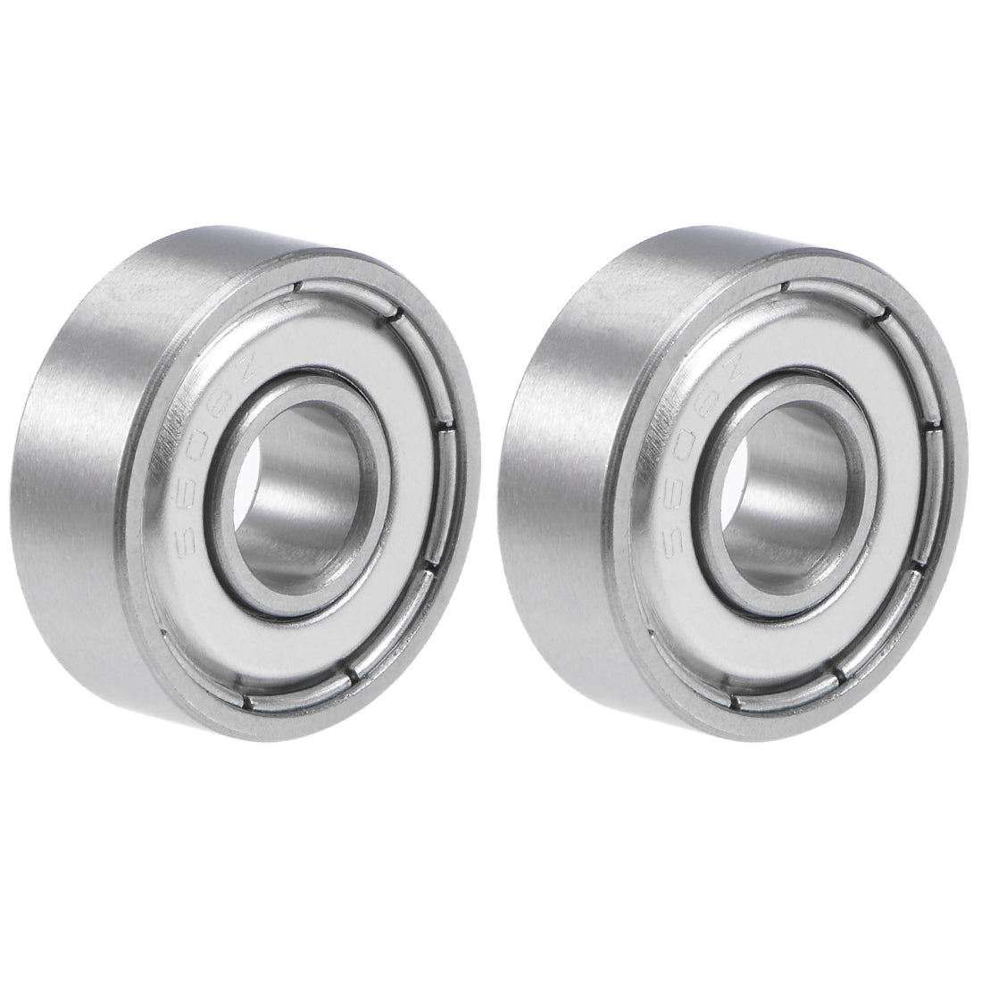 Harfington S606ZZ Stainless Steel Ball Bearing 6x17x6mm Double Shielded 606Z Bearings 2pcs