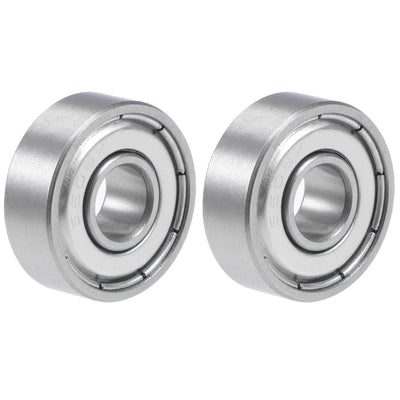 Harfington S606ZZ Stainless Steel Ball Bearing 6x17x6mm Double Shielded 606Z Bearings 2pcs