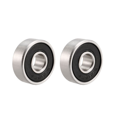 Harfington Uxcell Deep Groove Ball Bearings Double Seal Stainless Steel