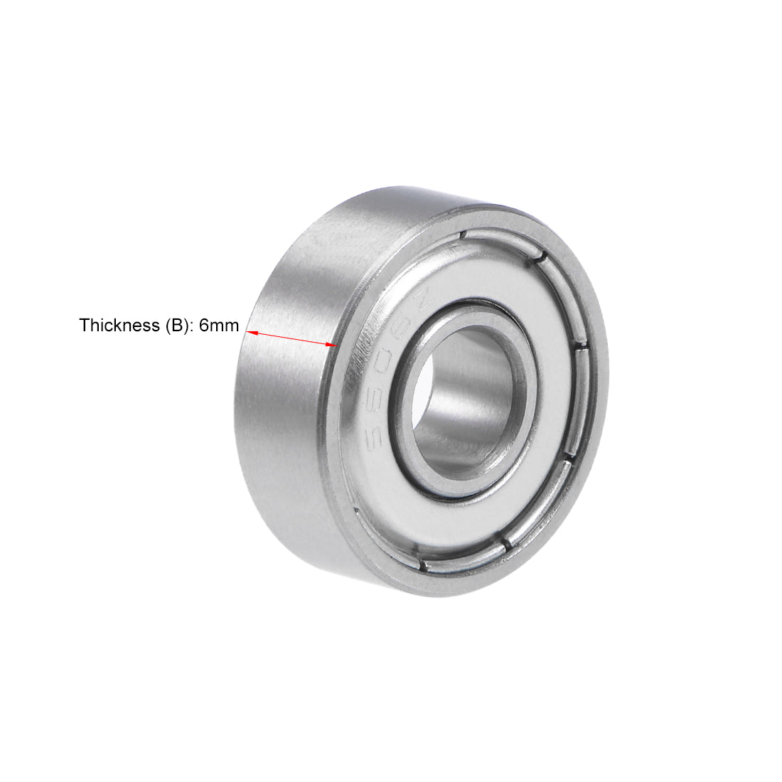 Harfington S606ZZ Stainless Steel Bearing 6x17x6mm Double Shielded 606Z Bearings (Z2 Lever)