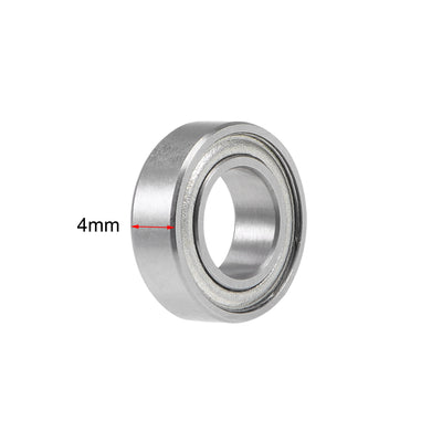 Harfington MR137ZZ Deep Groove Ball Bearing 7x13x4mm Shielded Chrome Z2 Bearings 2pcs