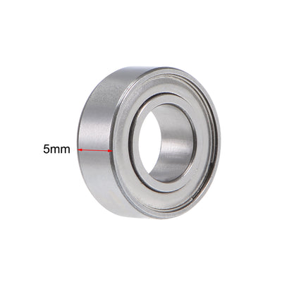 Harfington Uxcell S687ZZ Stainless Steel Ball Bearing 7x14x5mm Double Shielded 687Z Bearings