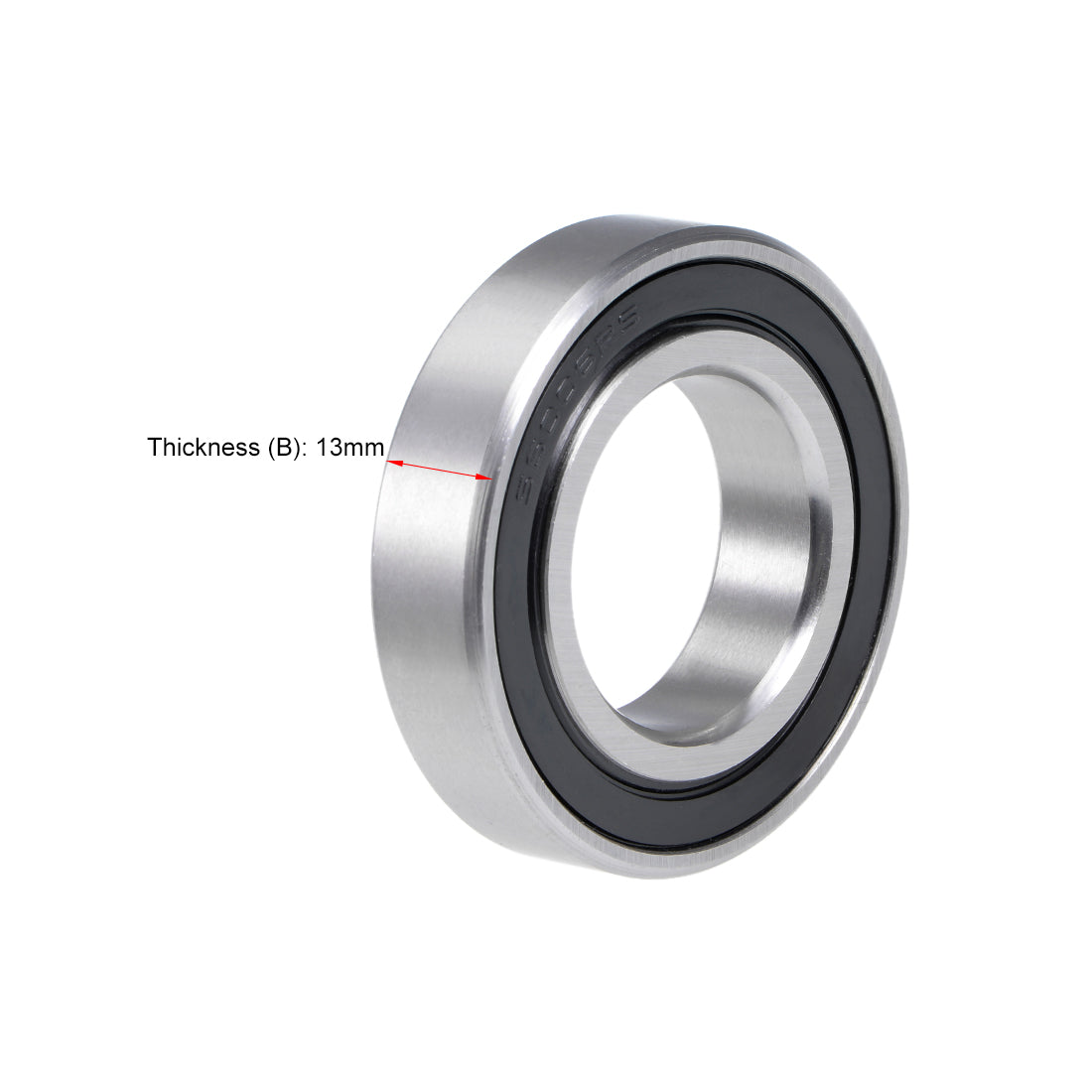 uxcell Uxcell S6006-2RS Stainless Steel Ball Bearing 30x55x13mm Double Sealed 6006RS Bearings