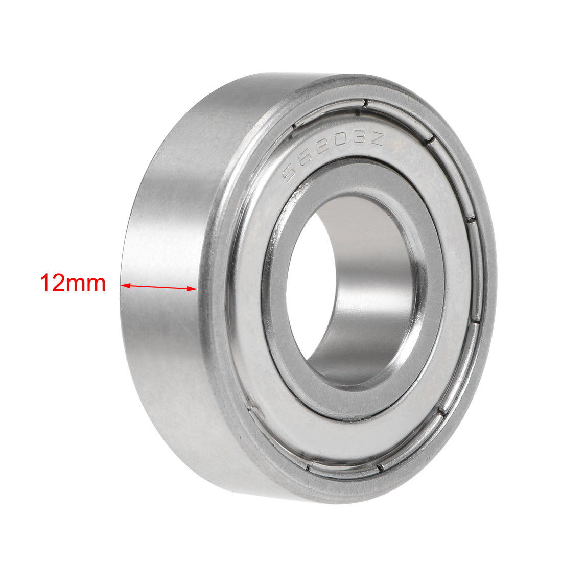 uxcell Uxcell S6203ZZ Stainless Steel Ball Bearing 17x40x12mm Double Shielded 6203Z Bearings