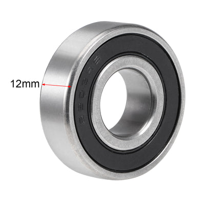 Harfington S6203-2RS Stainless Steel Ball Bearing 17x40x12mm Double Sealed 6203RS Bearings