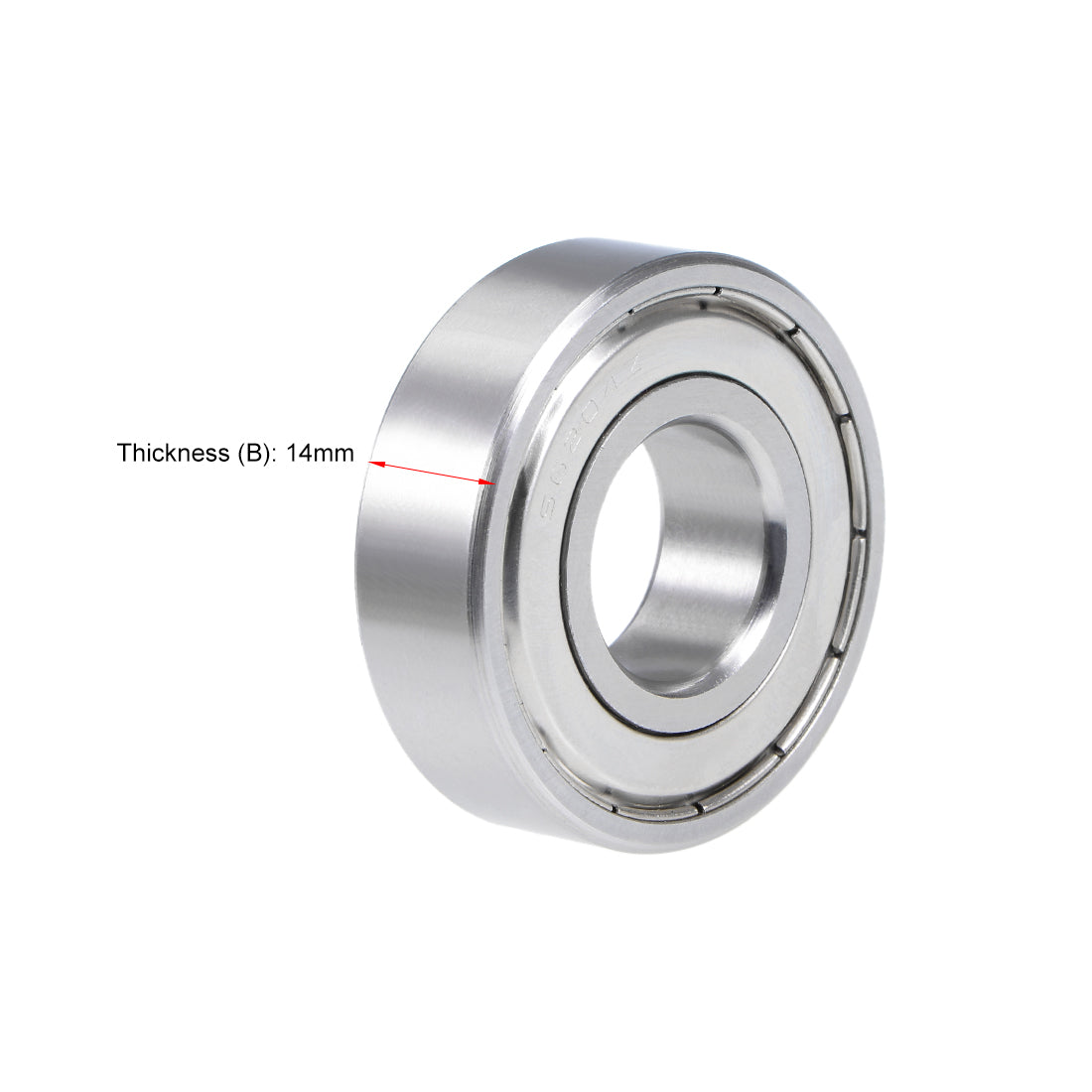 Harfington S6204ZZ Stainless Steel Ball Bearing 20x47x14mm Double Shielded Bearings
