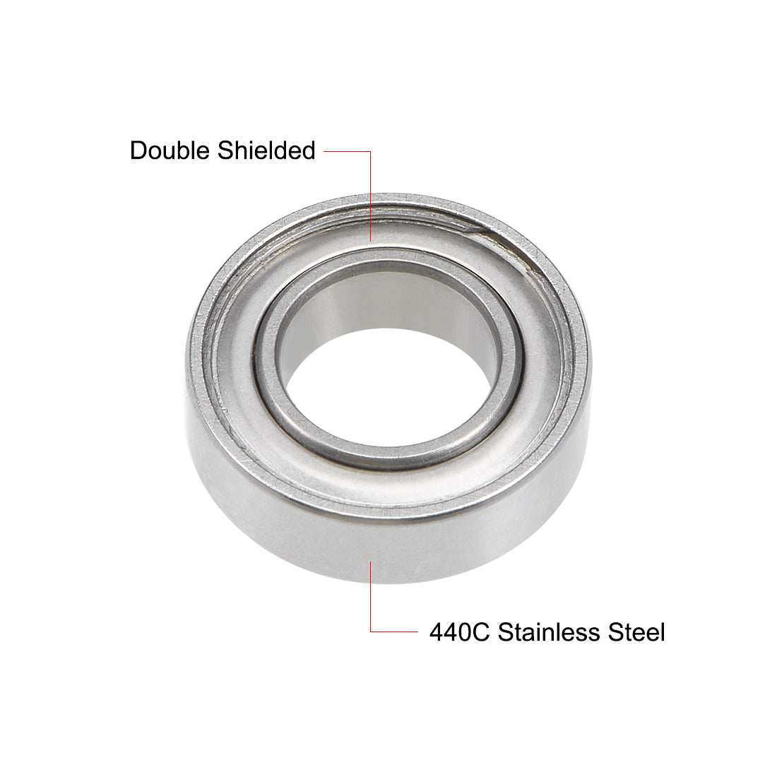 uxcell Uxcell S689ZZ Stainless Steel Ball Bearing 9x17x5mm Double Shielded 689Z Bearings