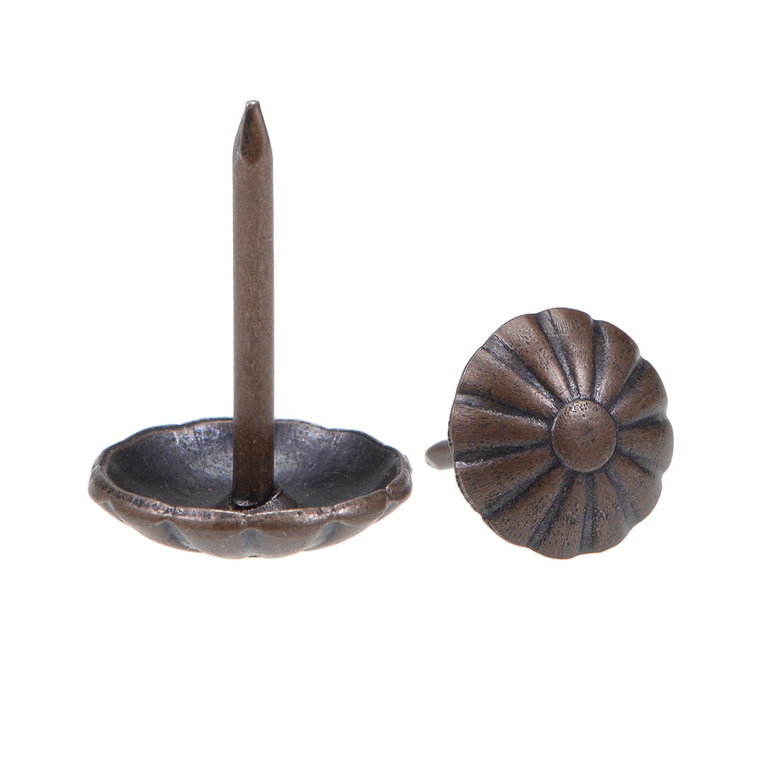 uxcell Uxcell Upholstery Nails Tack 11mm Head Antique Round Thumb Push Pin Bronze Tone 30 Pcs