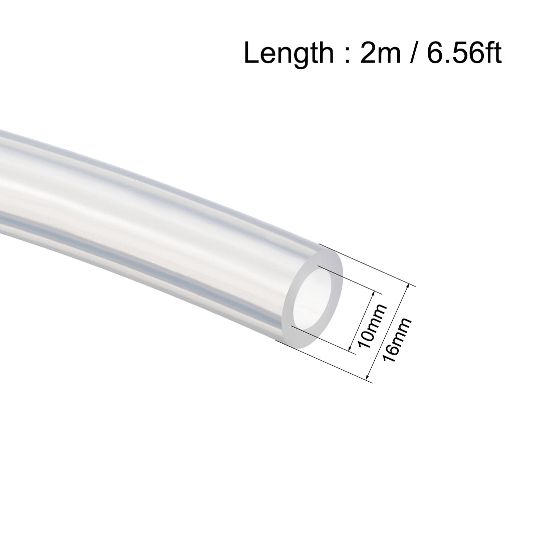 uxcell Uxcell Silicone Tubing Silicone Rubber Tubes Air Hose Water Pipe for Pump Transfer