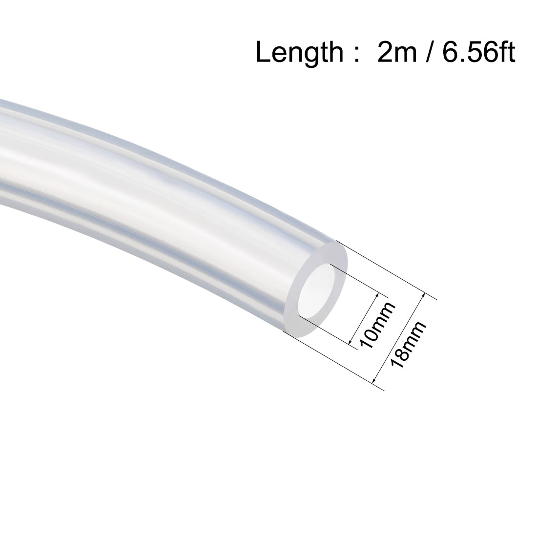 uxcell Uxcell Silicone Tubing Silicone Rubber Tubes Air Hose Water Pipe for Pump Transfer