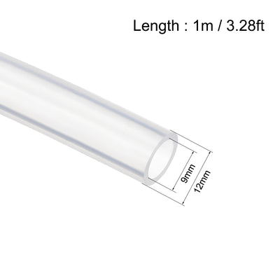 Harfington Uxcell Silicone Tube Flexible Silicone Rubber Tubing Water Air Hose Pipe for Pump Transfer