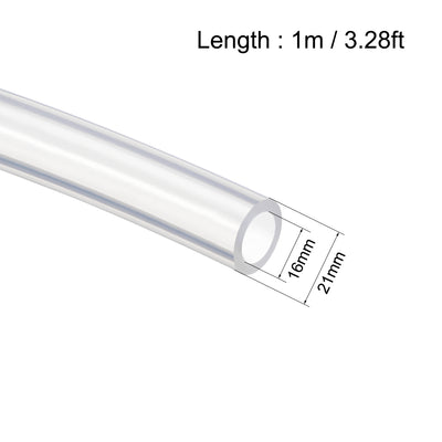 Harfington Flexible Silicone Rubber Tubing Water Air Hose Pipe for Pump Transfer