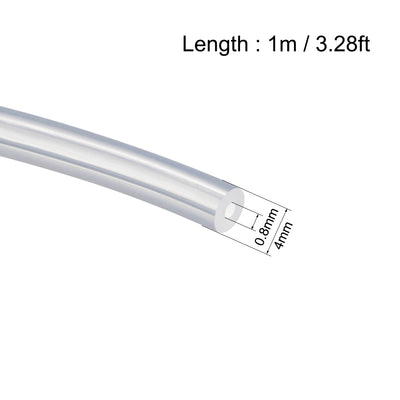 Harfington Silicone Tubing Silicone Rubber Tube Air Hoses Water Pipes for Pump Transfer