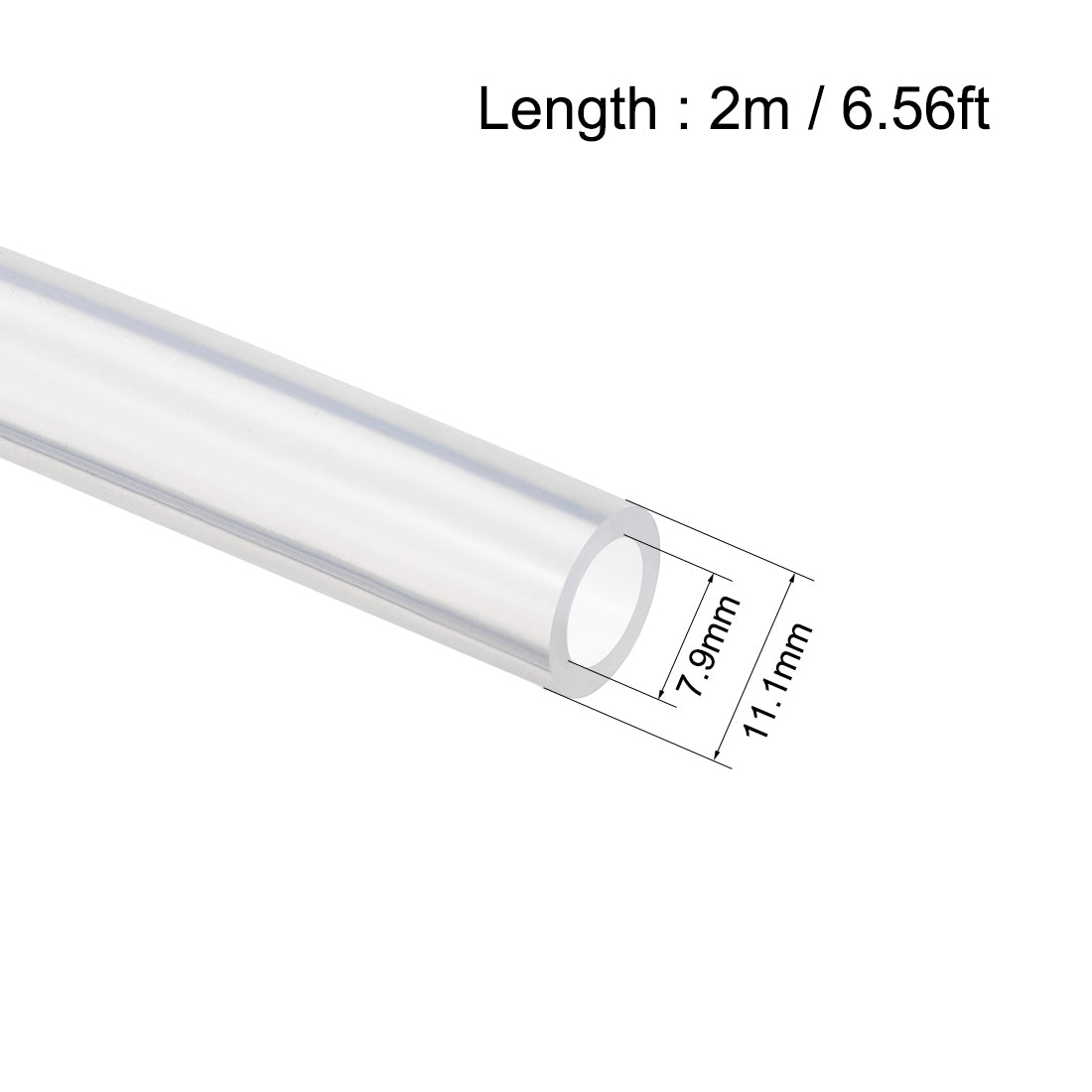 uxcell Uxcell Silicone Tubing Silicone Rubber Tubes Air Hose Water Pipe for Pump Transfer