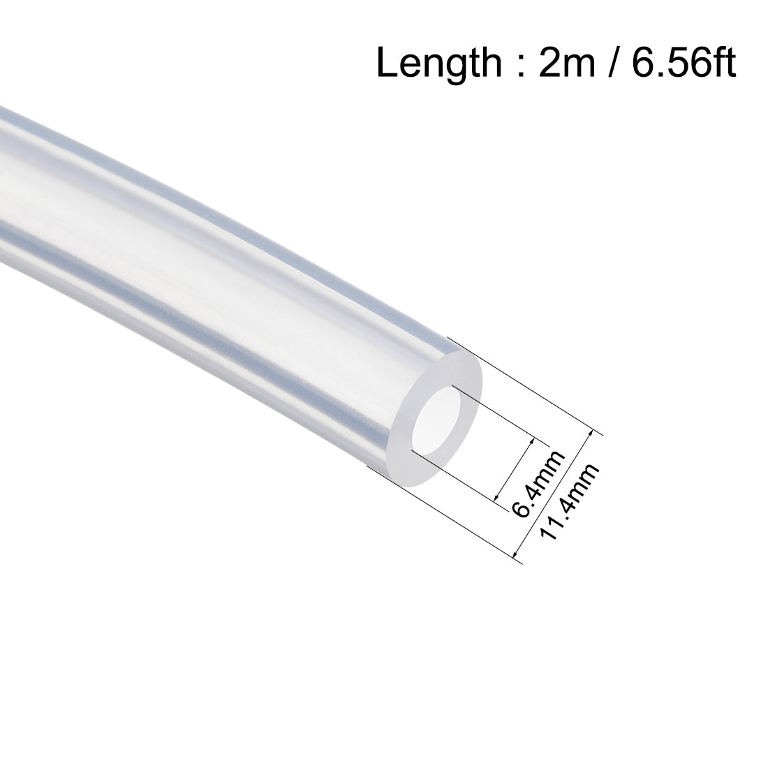 uxcell Uxcell Silicone Tubing Silicone Rubber Tubes Air Hose Water Pipe for Pump Transfer