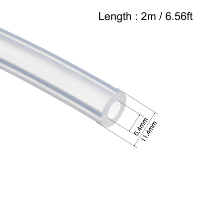 Harfington Uxcell Silicone Tubing Silicone Rubber Tubes Air Hose Water Pipe for Pump Transfer