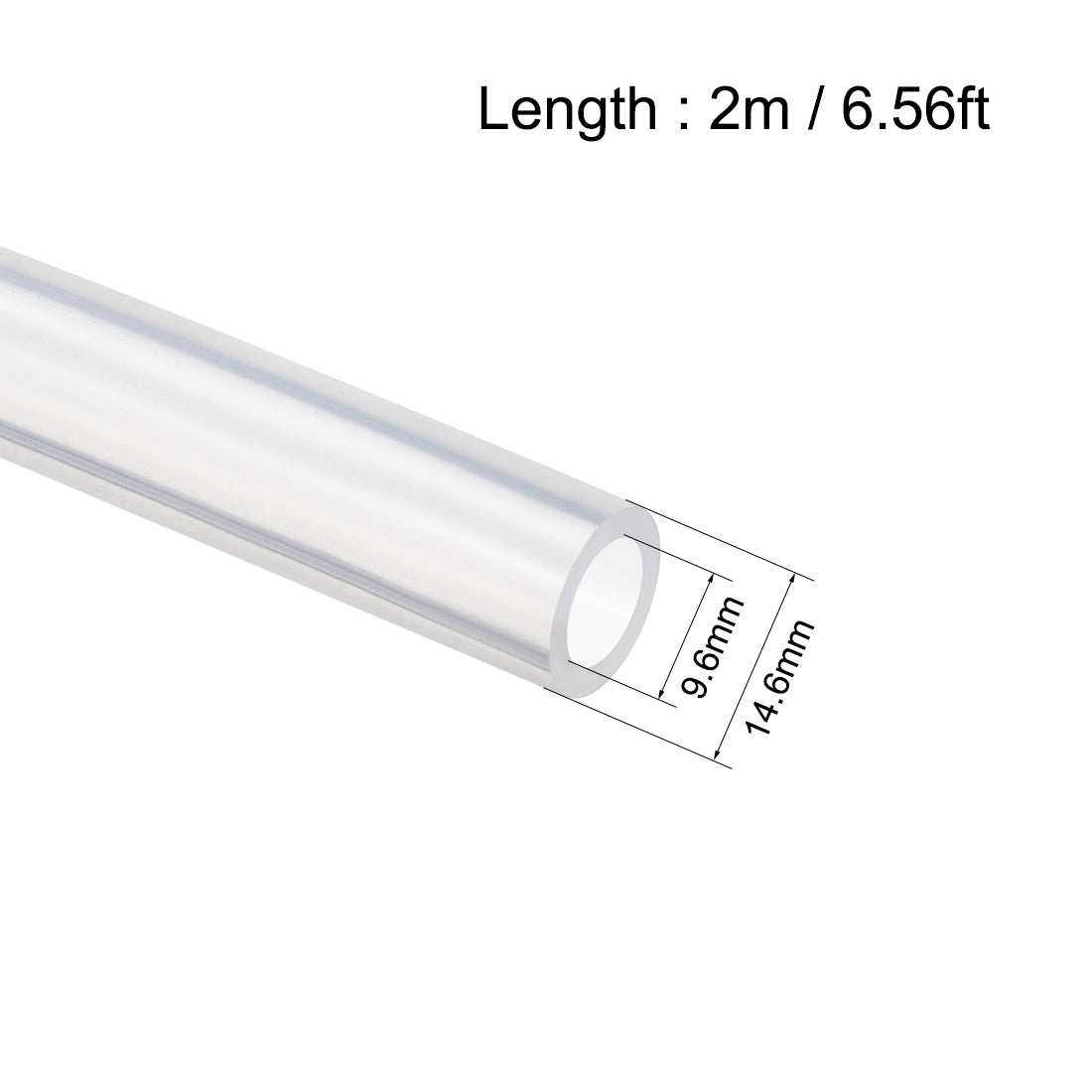 uxcell Uxcell Silicone Tubing Silicone Rubber Tubes Air Hose Water Pipe for Pump Transfer