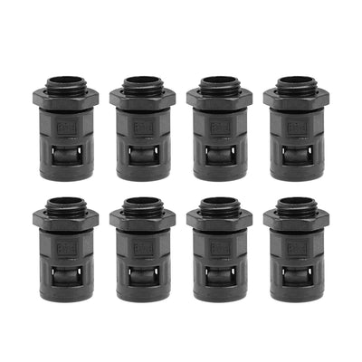Harfington Uxcell Cable Gland Corrugated Tube Connector AD13 Pipe Joint Clamps PG9 Screw 8Pcs