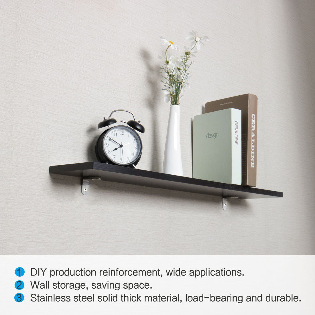 uxcell Uxcell Home Angle Bracket Stainless Steel Corner Brace Fastener Support w Screws