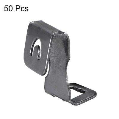 Harfington Uxcell Photo Frames Hanger Hooks, 0.5mm Thick S-shaped Metal Wall Mount Album Picture Hanging Clips, 50 Pcs