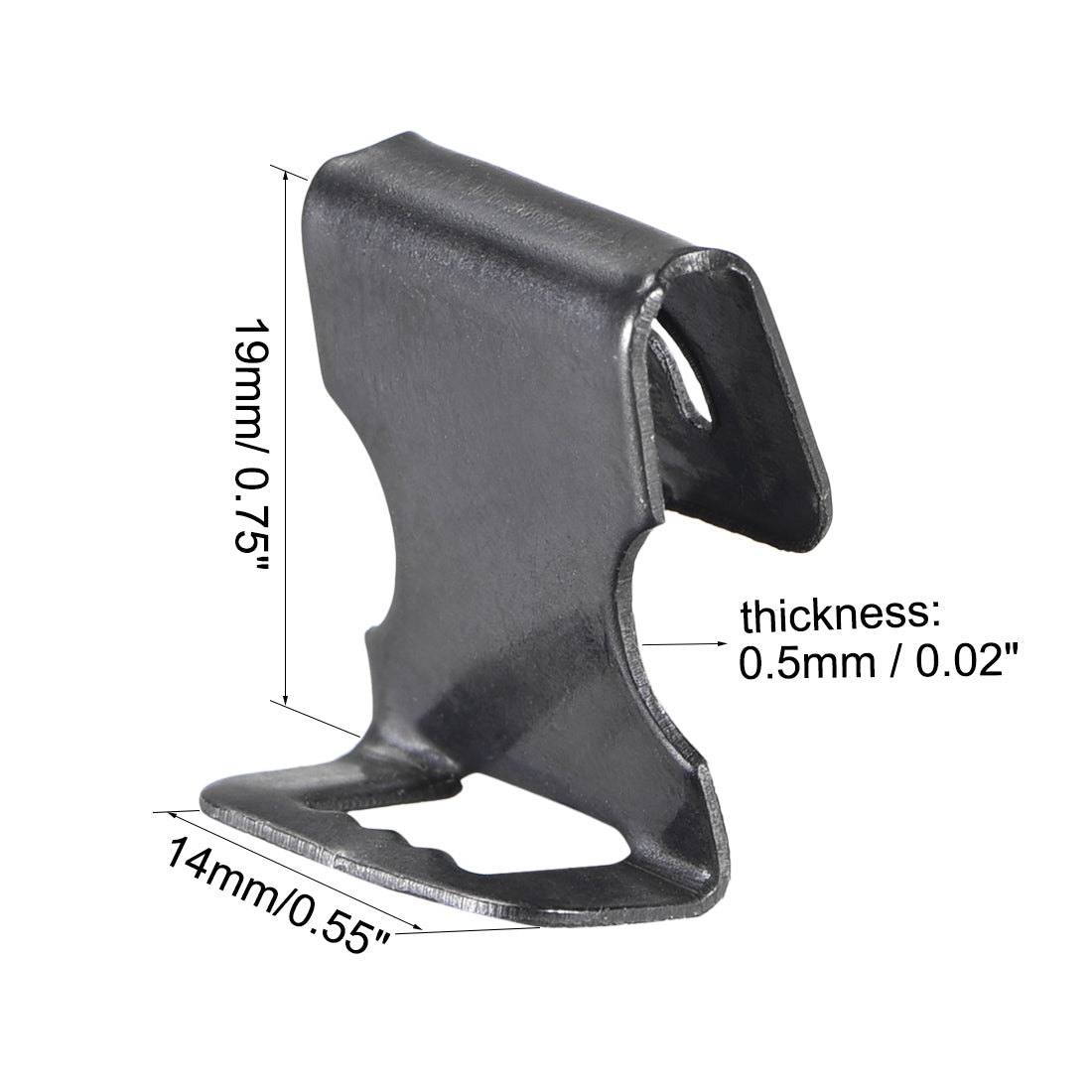 uxcell Uxcell Photo Frames Hanger Hooks, 0.5mm Thick S-shaped Metal Wall Mount Album Picture Hanging Clips, 50 Pcs