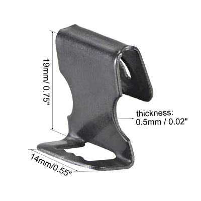 Harfington Uxcell Photo Frames Hanger Hooks, 0.5mm Thick S-shaped Metal Wall Mount Album Picture Hanging Clips, 50 Pcs