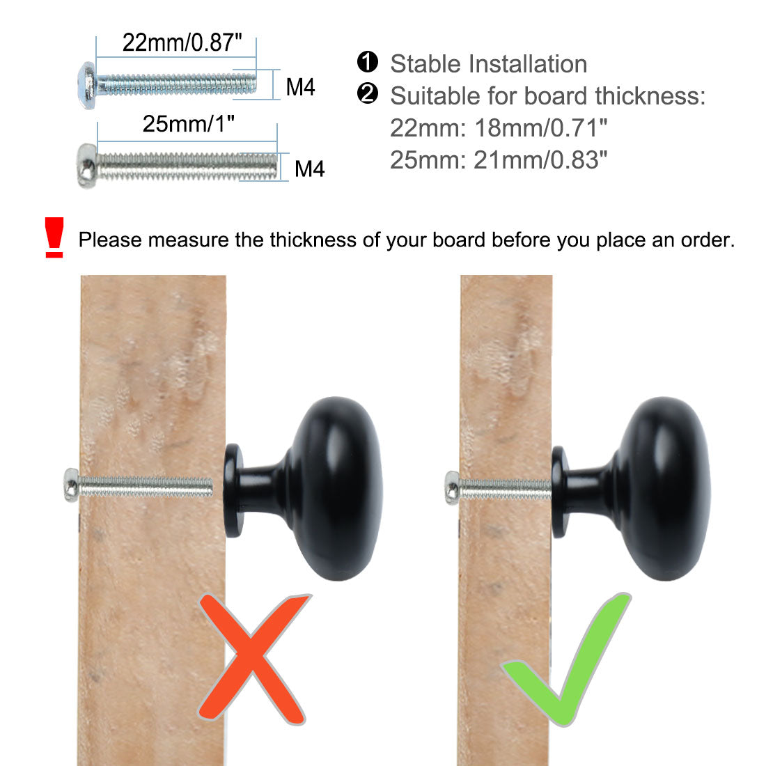 uxcell Uxcell Zinc Alloy Knobs 28mm Drawer Pull Handle Cupboard Wardrobe Dresser Cabinet Door