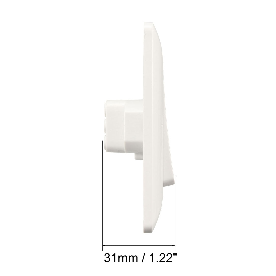 uxcell Uxcell Push to Exit Button Release NO/COM Switch Panel Door Access Control System 86mmx86mm 36V 3A White 4Pcs