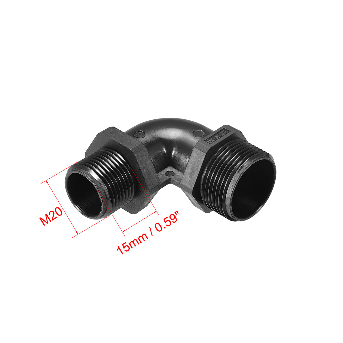 Harfington Cable Gland Waterproof Nylon Joint, Adjustable Locknut with Strain for Wires