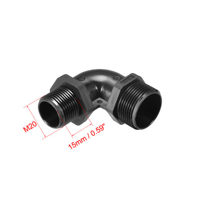 Harfington Cable Gland Waterproof Nylon Joint, Adjustable Locknut with Strain for Wires