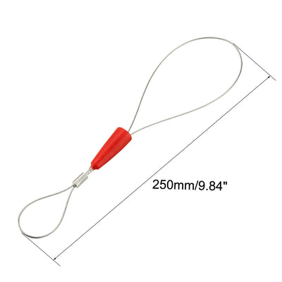 Harfington Uxcell Universal Wire Traction Fish Tape Fastener Tool Steel Rope Connector Tool