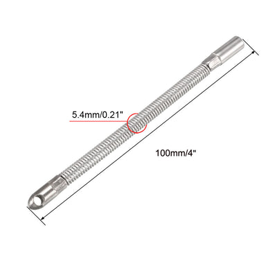 Harfington Uxcell 5PCS 100mm Flexible Fish Tape Leader Wire Cable Puller for 4mm Wire Puller
