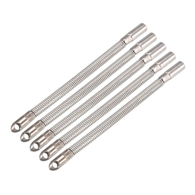 uxcell Uxcell 5PCS 100mm Flexible Fish Tape Leader Wire Cable Puller for 4mm Wire Puller