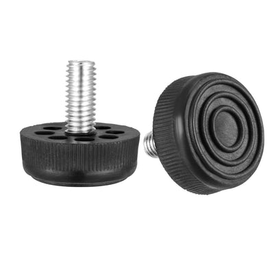 uxcell Uxcell Furniture Levelers, 11mm to 18mm Adjustable Height M8 x 18mm Threaded, 12Pcs