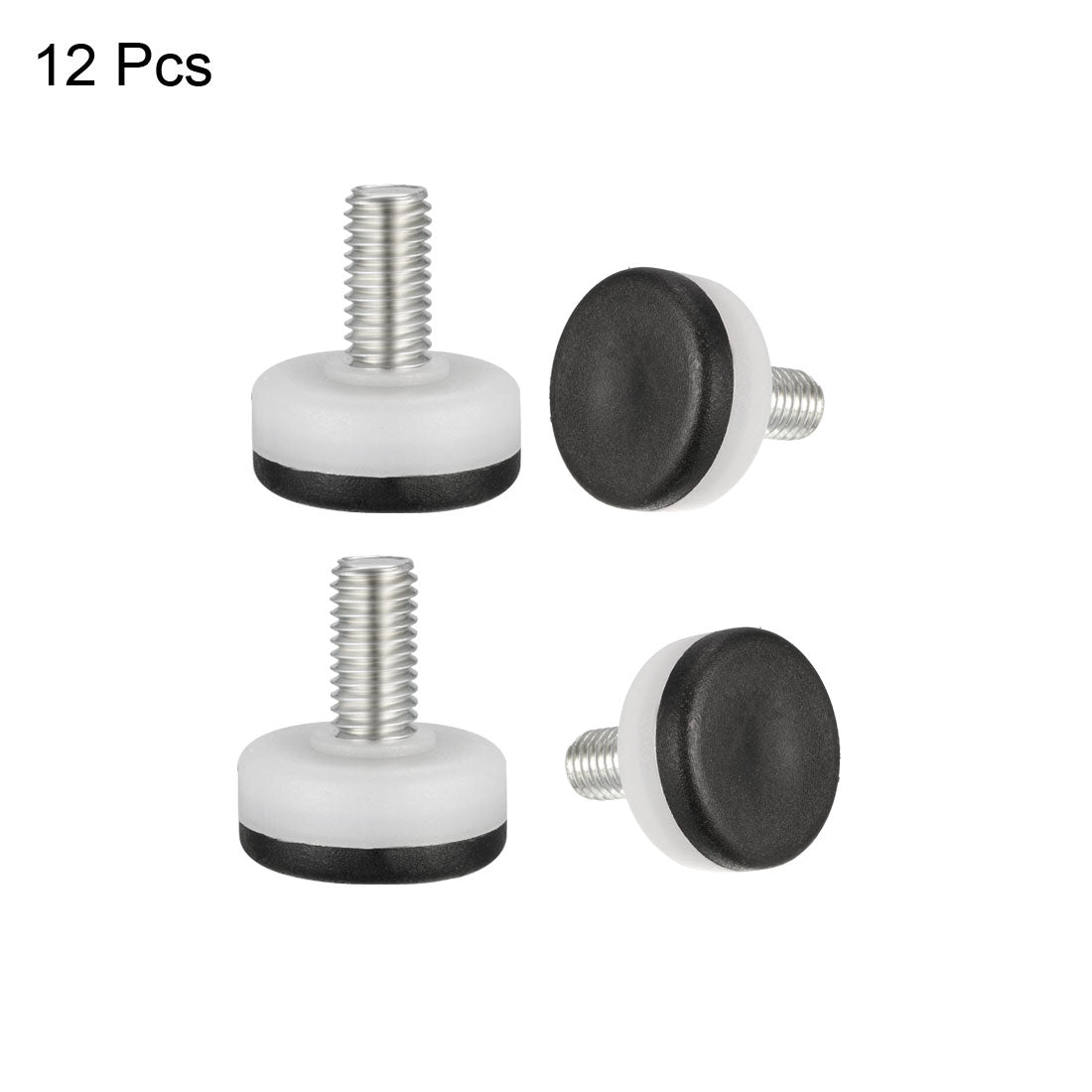uxcell Uxcell Furniture Levelers, 14mm to 22mm Adjustable Height M10 x 18.5mm Threaded, 12Pcs