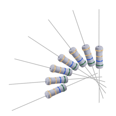 uxcell Uxcell 50 Pcs 1W 1 Watt Metal Oxide Film Resistor Axile Lead 5.6 Ohm ±5% Tolerance