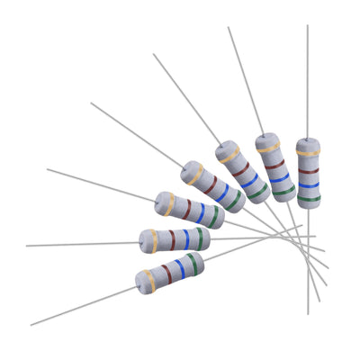Harfington Uxcell 100 Pcs 1W 1 Watt Metal Oxide Film Resistor Axile Lead 560 Ohm ±5% Tolerance